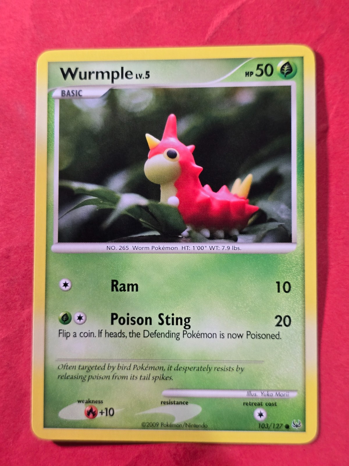2009 Pokemon TCG Platinum #103 Wurmple, C, NF/H, cd61