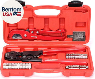 Icrimp PEX Pipe Clamp Crimping Tool Kit Cinch Crimper Tool for Stainless Steel C