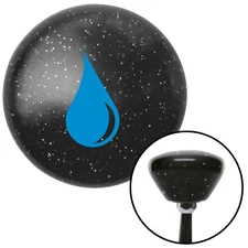 Blue Marine Drip Black Retro Metal Flake Shift Knob w/ M16x1.5 Insert Shifter