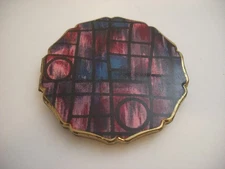 Vintage - Stratton Multi-Color Lady's Powder Compact