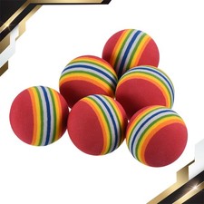6 Pack Golf Foam Balls EVA Sponge 42mm Exercise Flight Swing Practice