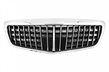 K&uuml;hlergrill f&uuml;r Mercedes S-Klasse W221 Facelift 10-13 Vertikales Design