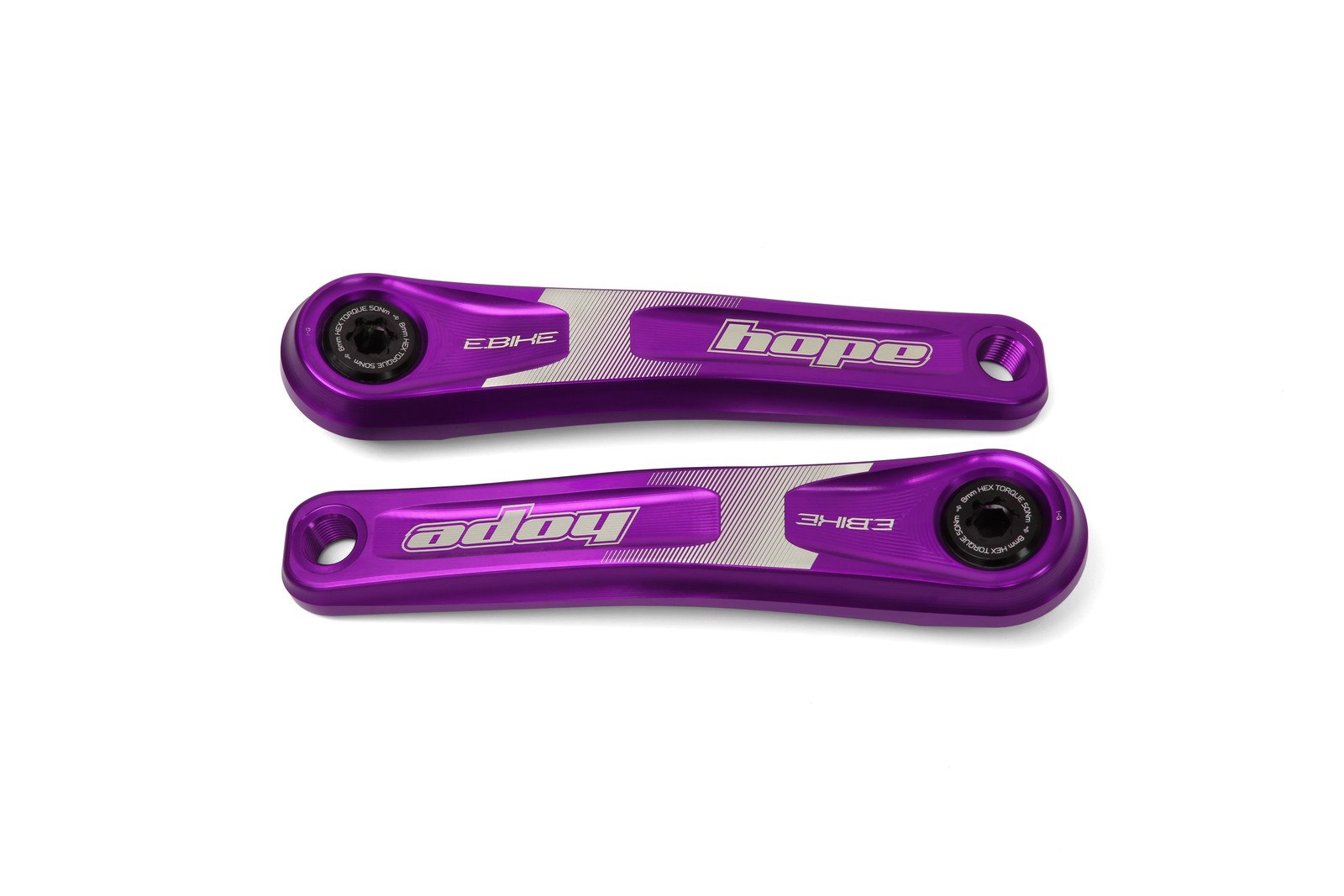 Hope Crankset E-Bike Standard Offset Electric Bike 165mm Crank Arms Purple