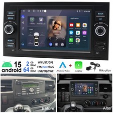 Android 15 autoradio 7" carplay per Ford Ford Transit 2006-2014 navigatore GPS RDS BT