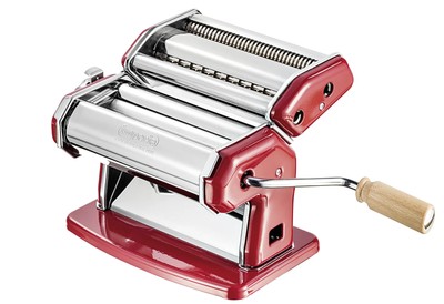 Imperia Nudelmaschine La Rossa rot Stahl Tagliatelle Fettuccine