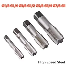 G1/8 1/4 3/8 1/2 5/8 1 HSS Taper Pipe Tap BSP Metal Screw Thread Cutting Tool