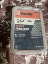 Paslode 16 GA 2000pc ANGLED 2-1/2"  Galvanized Finish Nails #650232