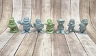 Vintage Marx Seven Dwarfs Walt Disney Television Playhouse figures