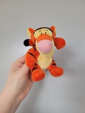 Disney Store Mini World 4” Tigger From Winnie The Pooh Soft Toy Bag Charm Clip