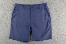 Faherty All Day Shorts Mens 35 Blue Chino Drawstring Stretch 9in Travel Casual