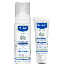 Mustela Baby Cradle Cap Bundle - Natural Baby Shampoo  Cradle Cap Cream - with