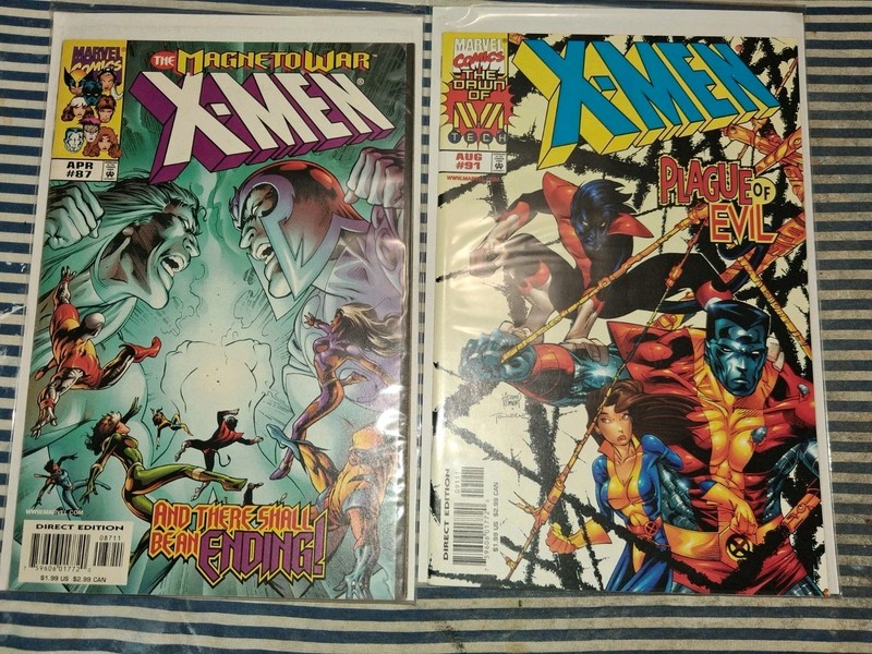 X-Men 87 91 93 Marvel 1998 Comic Books Lot Run Set 3 Issues