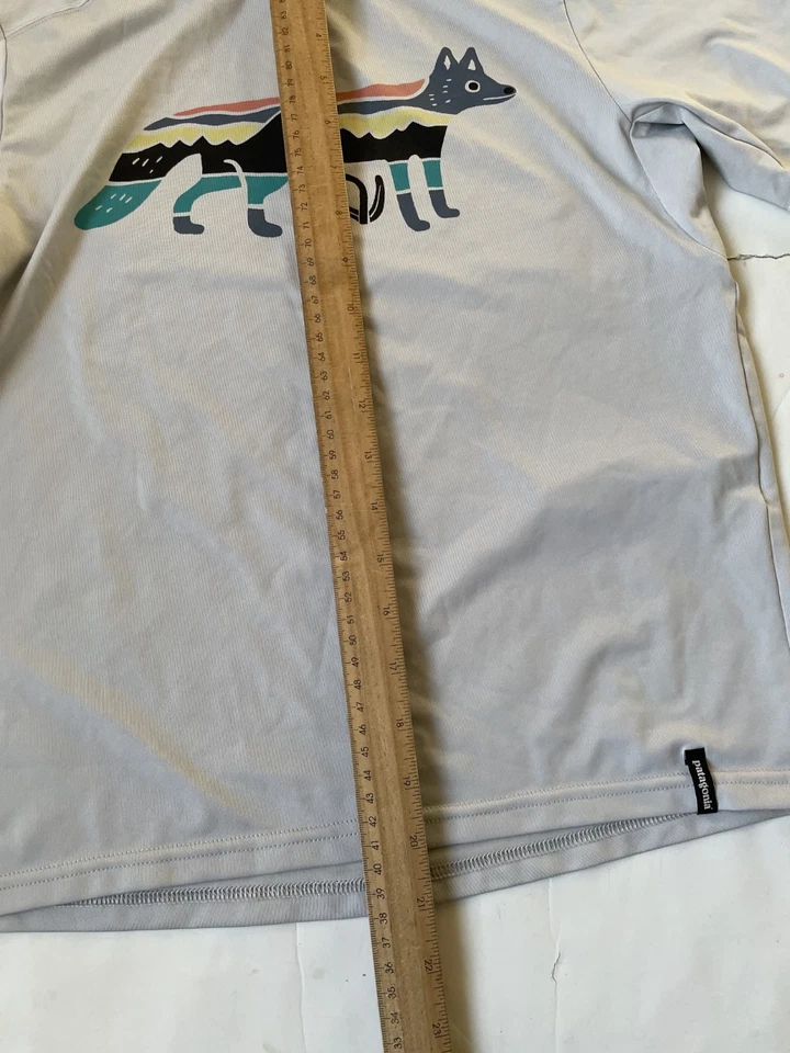Camisa Patagonia Fox Unisex Niños Grande (12) Capiline Peso Seda Manga Corta Foto 2 de 4