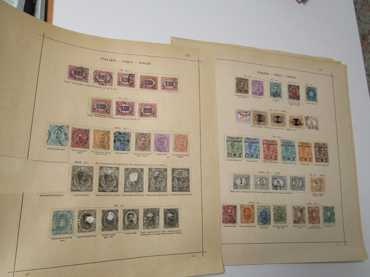 Nachlass-Position ITALIEN ab 1863 inkl. Extras auf Seiten