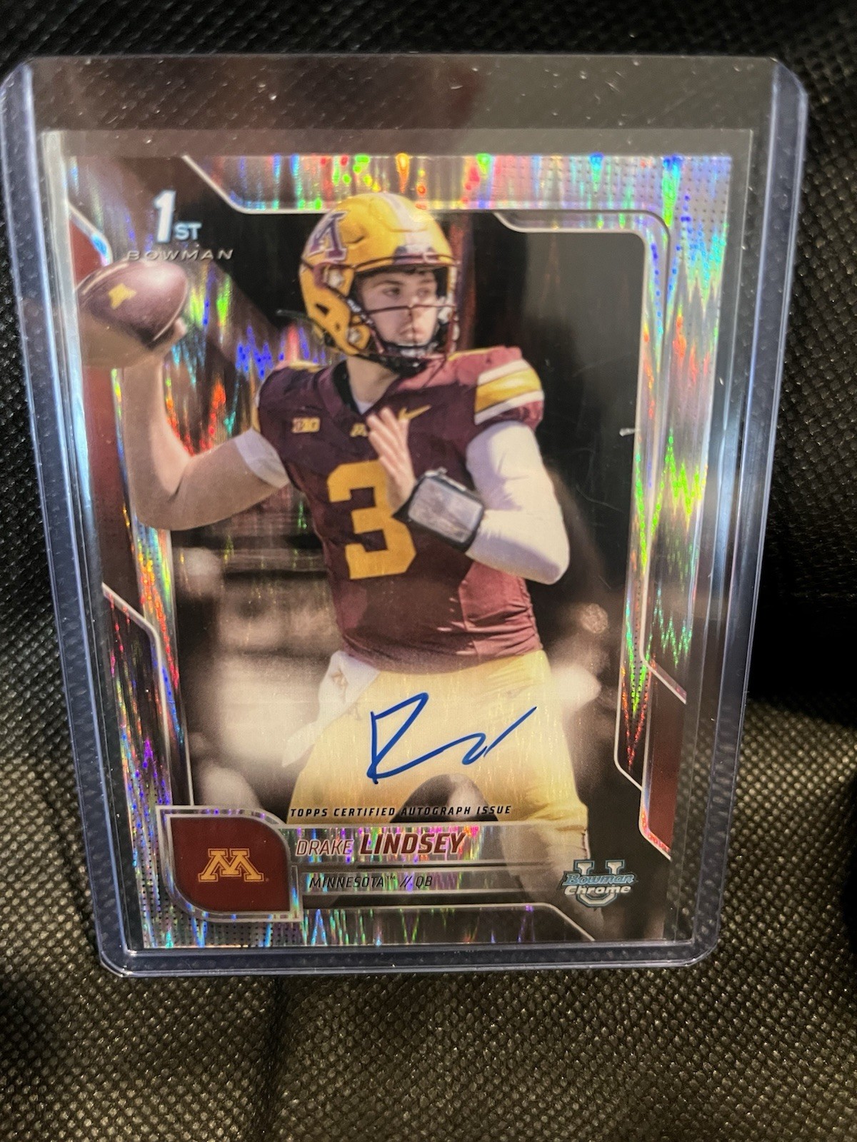 2025 Bowman Chrome U- Drake Lindsey  1st Bowman Stealth Auto Breakers Exclusive