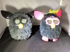 2 Hasbro Furby Boom Black Bat Charcoal Talking Interactive Pet 2012 Release