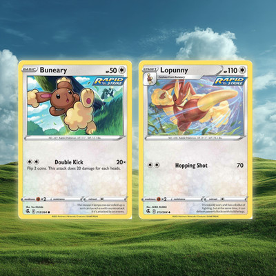   Buneary & Lopunny Evolution Set NM | Pokemon Set Fusion Strike