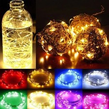 USB POWRED LED Fairy Lights, 2M 3M 5M 10M Xmas String Lights Party Wedding