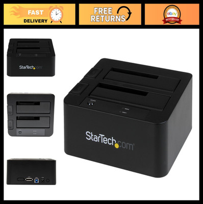 Dual-Bay USB 3.0 eSATA SATA Hard Drive Docking Station, Hot-Swap SSD/HDD Dock