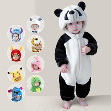 Baby Jumpsuit Flannel Thermal Pajamas Homewear for born Infant UK