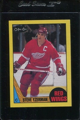 1987 O-Pee-Chee Box Bottom Steve Yzerman Red Wings HOF Nice