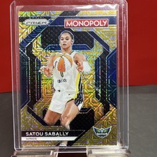 Satou Sabally- 2024 Panini WNBA Monopoly Blue: Gold Mill Shimmer Prizm #180/500