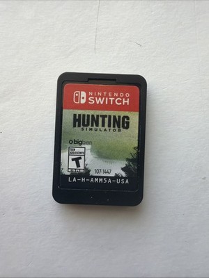 Hunting Simulator Game Cartridge! Nintendo Switch! Genuine In Generic Case