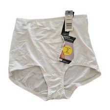 Vintage 1990s Hanes Womens Sz XXL High Waist Briefs Panties White NEW
