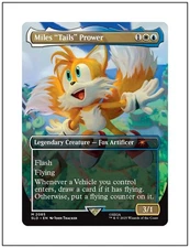 1x Miles "Tails" Prower, Secret Lair Sonic the Hedgehog, Magic MTG NM