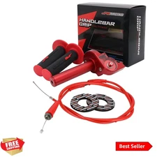 Motorcycle Throttle Assembly,7/8" 22mm Quick Twist Throttle Grips With Thrott...