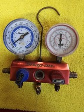 Snap-on Tools Tester Dual Manifold W Gauges No Hoses Used
