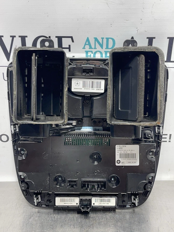 Bisel de control de temperatura Chrysler Town Country 2011-2016 con rejillas de ventilación 55111367ah Foto 3 de 4