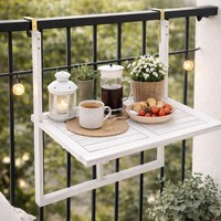 Balkontisch HäNgetisch BalkonhäNgetisch Klappbar Klapptisch Balkon Holz Tisch