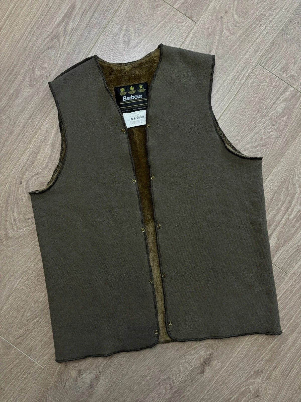 Barbour A295 Men’s Warm Waistcoat Vest with Pile Acrylic Lining Size C40/102cm