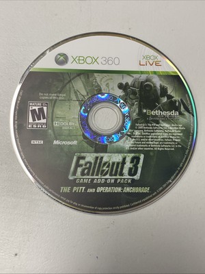 Fallout 3 Add on Pack The Pitt and Operation Xbox 360 Guarantee TESTED WORKING  