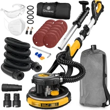 Drywall Sander, 780W Powerful Electric Drywall Sander with Vacuum Attachment,...