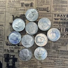 1965-1968 Kennedy Half Dollars 40% Silver Circulated, Lot of 10 Silver Coins.