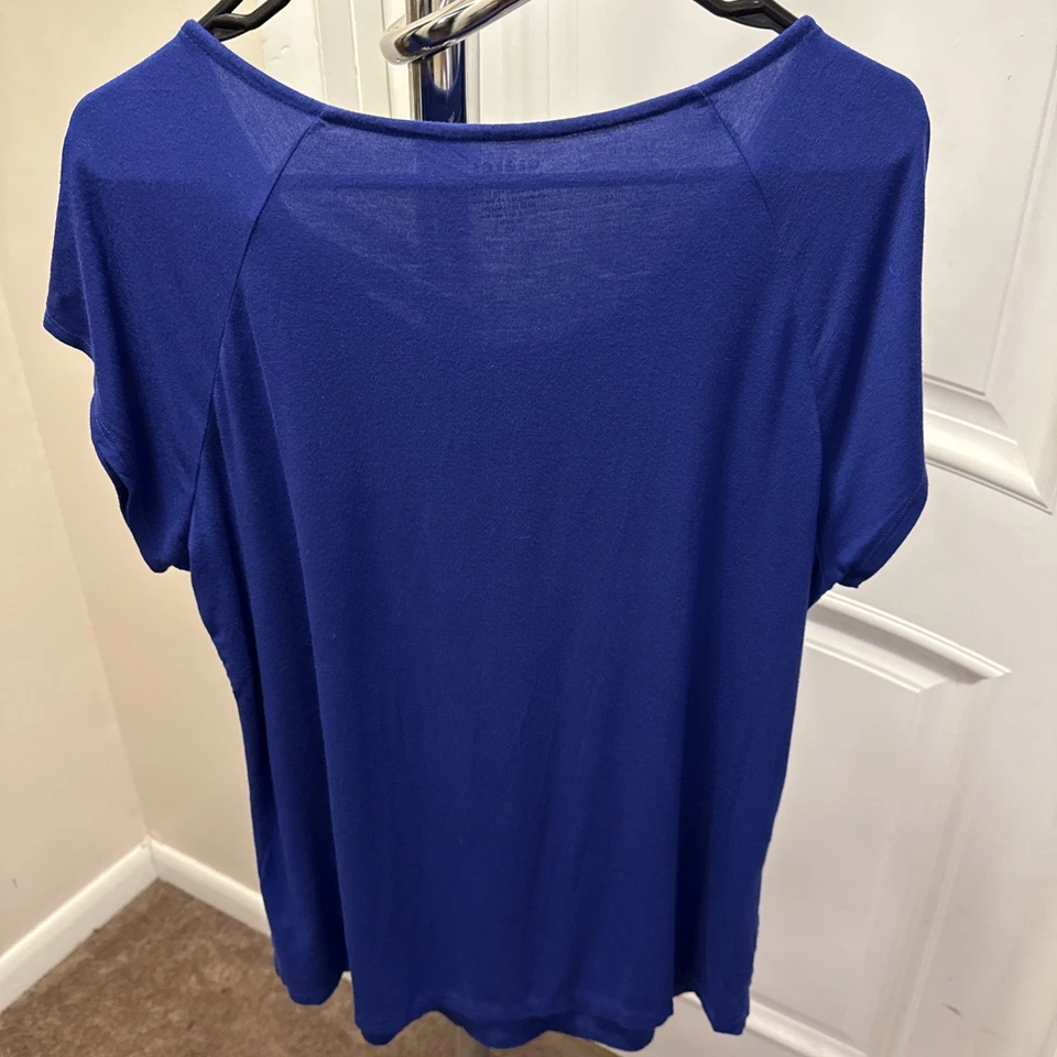 Blusa Top Para Mujer George Manga Corta Azul Marino Talla XL (16/18) Cuello Redondo Foto 2 de 4