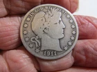 1911-D Barber Silver Half Dollar Very Nice