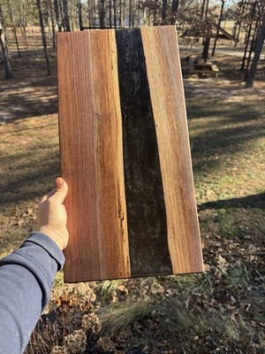 Unique Cutting Board/Charcuterie/Cheeseboard With Epoxy And Black Walnut