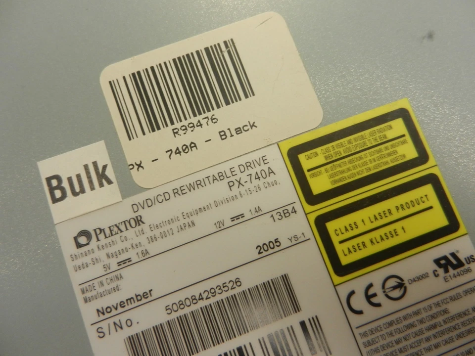 Plextor PX-740A DVD/CD ROM可重写IDE驱动器 — 第 4/4 张图片