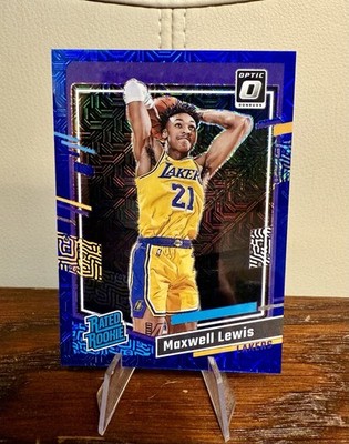 Panini Donruss Optic 23-24 Maxwell Lewis Lakers MAX RC Choice Blue Mojo /24 