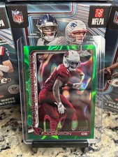 2025 Topps Chrome Football Will Johnson Green RayWave Refractor /99 #349 (RC)