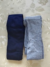 Strumpfhosen Blau Grau 134
