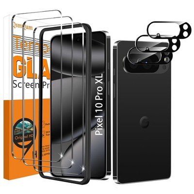 3 Pack Screen & Camera Lens Protector Google Pixel 10 Pro XL 9H Tempered Glass