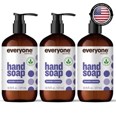 Gentle Lavender & Coconut Liquid Hand Soap, 3-Pack -  & Cruelty-Free