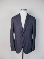  NO CUSTOMS TAX LARDINI gray houndstooth wool sportcoat jacket Size 40R NWT