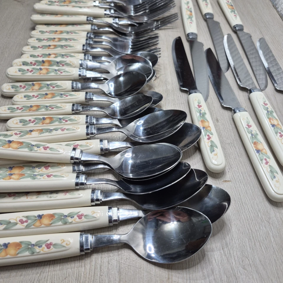 39 uds. Cubiertos vintage Corelle Abundance Foto 4 de 4