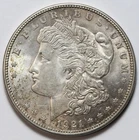 1921 $1 Morgan Silver Dollar Uncirculated BU - RAW - Great Luster / Toning