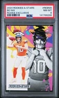 141768286 Bo Nix 2024 Panini Rookies & Stars #RE-BNX Rookie Exclusive RC PSA 8